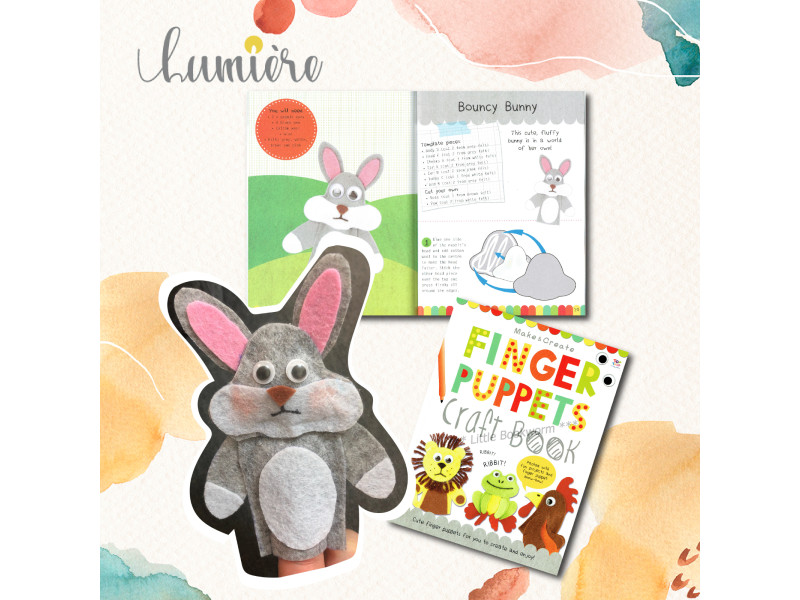 Lumiere - DIY Pack 1️⃣Finger Puppets Pack (兔子&甲蟲) (材料包 , 不連書)