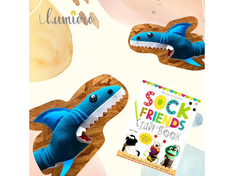 Lumiere - DIY Pack 4️⃣Sock Friends (鯊魚) (材料包 , 不連書)